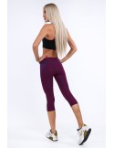 Amaranth 3/4 fitted sports leggings MR81183 - Online store - Boutique